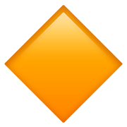 🔶 Emoji Rombo Naranja Grande en Apple iOS 14.2.