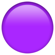 Émoji 🟣 Disque Violet sur Apple iOS 14.2.