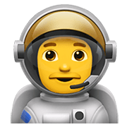 👨‍🚀 Emoji Astronauta Hombre en Apple iOS 14.2.