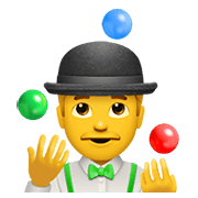 Emoji 🤹‍♂️ Giocoliere Uomo su Apple iOS 14.2.
