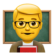 Émoji 👨‍🏫 Enseignant sur Apple iOS 14.2.