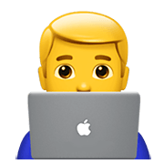 Emoji 👨‍💻 Tecnologo su Apple iOS 14.2.