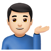 💁🏻‍♂️ Emoji Empleado De Mostrador De Información: Tono De Piel Claro en Apple iOS 14.2.