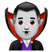 🧛🏻‍♂️ Emoji Homem Vampiro: Pele Clara na Apple iOS 14.2.