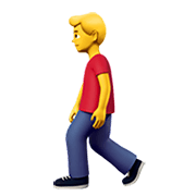 🚶‍♂️ Emoji Hombre Caminando en Apple iOS 14.2.