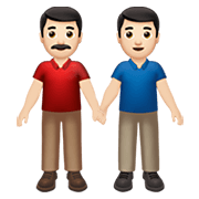👬🏻 Emoji händchenhaltende Männer: helle Hautfarbe Apple iOS 14.2.