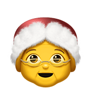 Emoji 🤶 Mamma Natale su Apple iOS 14.2.