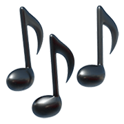Emoji 🎶 Note Musicali su Apple iOS 14.2.