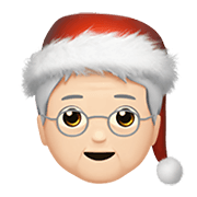 🧑🏻‍🎄 Emoji Weihnachtsperson: helle Hautfarbe Apple iOS 14.2.