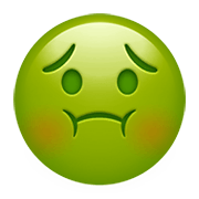 Emoji 🤢 Faccina Nauseata su Apple iOS 14.2.