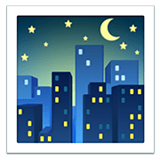 Emoji 🌃 Notte Stellata su Apple iOS 14.2.