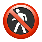 🚷 Emoji Prohibido El Paso De Peatones en Apple iOS 14.2.