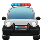 🚔 Emoji Vorderansicht Polizeiwagen Apple iOS 14.2.