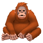 🦧 Emoji Orangután en Apple iOS 14.2.