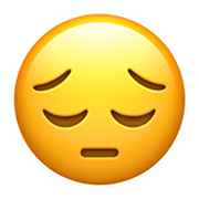 😔 Emoji Rosto Deprimido na Apple iOS 14.2.