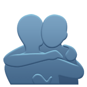 🫂 Emoji Gente abrazando en Apple iOS 14.2.