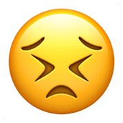 Emoji 😣 Faccina Perseverante su Apple iOS 14.2.