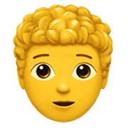 🧑‍🦱 Emoji Pessoa: Cabelo Cacheado na Apple iOS 14.2.