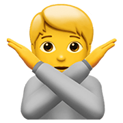 Emoji 🙅 Persona Che Fa Segno Di No su Apple iOS 14.2.
