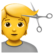 💇 Emoji Person beim Haareschneiden Apple iOS 14.2.