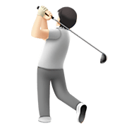 Emoji 🏌🏻 Persona Che Gioca A Golf: Carnagione Chiara su Apple iOS 14.2.