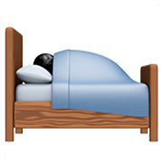 🛌 Emoji im Bett liegende Person Apple iOS 14.2.