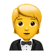 🤵 Emoji Person im Smoking Apple iOS 14.2.