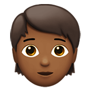 🧑🏾 Emoji Pessoa: Pele Morena Escura na Apple iOS 14.2.