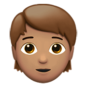 🧑🏽 Emoji Pessoa: Pele Morena na Apple iOS 14.2.