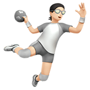 🤾🏻 Emoji Handballspieler(in): helle Hautfarbe Apple iOS 14.2.