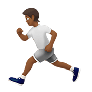 Emoji 🏃🏾 Persona Che Corre: Carnagione Abbastanza Scura su Apple iOS 14.2.