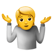 🤷 Emoji Persona Encogida De Hombros en Apple iOS 14.2.