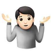 🤷🏻 Emoji Pessoa Dando De Ombros: Pele Clara na Apple iOS 14.2.