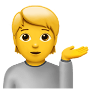 Emoji 💁 Persona Al Punto Informazioni su Apple iOS 14.2.