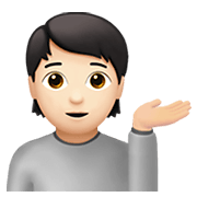 💁🏻 Emoji Pessoa Com A Palma Virada Para Cima: Pele Clara na Apple iOS 14.2.