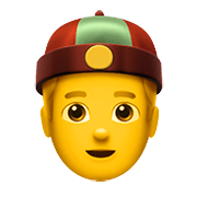 Emoji 👲 Uomo Con Zucchetto Cinese su Apple iOS 14.2.