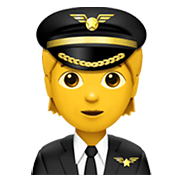 Émoji 🧑‍✈️ Pilote sur Apple iOS 14.2.