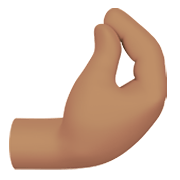 Emoji 🤌🏽 Mano A Pigna: Carnagione Olivastra su Apple iOS 14.2.