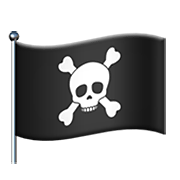 🏴‍☠️ Emoji Bandera Pirata en Apple iOS 14.2.