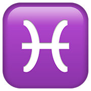 Emoji ♓ Segno Zodiacale Dei Pesci su Apple iOS 14.2.