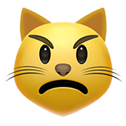 😾 Emoji Gato Enfadado en Apple iOS 14.2.