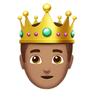 Émoji 🤴🏽 Prince : Peau Légèrement Mate sur Apple iOS 14.2.