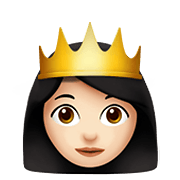 👸🏻 Emoji Prinzessin: helle Hautfarbe Apple iOS 14.2.