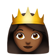 Emoji 👸🏾 Principessa: Carnagione Abbastanza Scura su Apple iOS 14.2.
