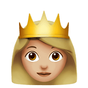 Emoji 👸🏼 Principessa: Carnagione Abbastanza Chiara su Apple iOS 14.2.