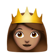 👸🏽 Emoji Princesa: Pele Morena na Apple iOS 14.2.