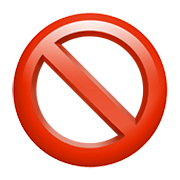 Émoji 🚫 Symbole D’interdiction sur Apple iOS 14.2.