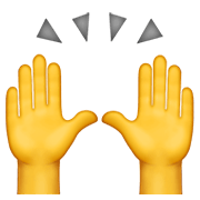 Émoji 🙌 Mains Levées sur Apple iOS 14.2.