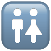 Emoji 🚻 Simbolo Dei Servizi Igienici su Apple iOS 14.2.