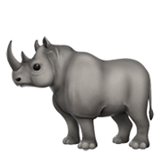 🦏 Emoji Rinoceronte en Apple iOS 14.2.